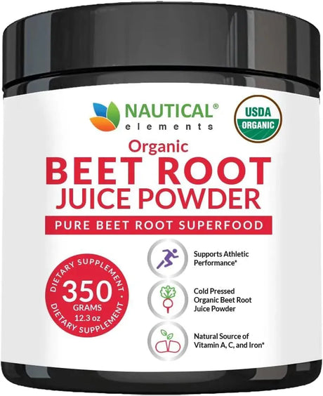 NATURAL ELEMENTS - Nautical Elements Organic Beet Juice Powder 300Gr. - The Red Vitamin MX - Suplementos Alimenticios - {{ shop.shopifyCountryName }}