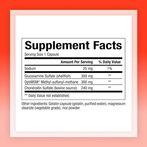 NATURAL FACTORS - Natural Factors MSM Joint Formula 180 Capsulas - The Red Vitamin MX - Suplementos Alimenticios - {{ shop.shopifyCountryName }}