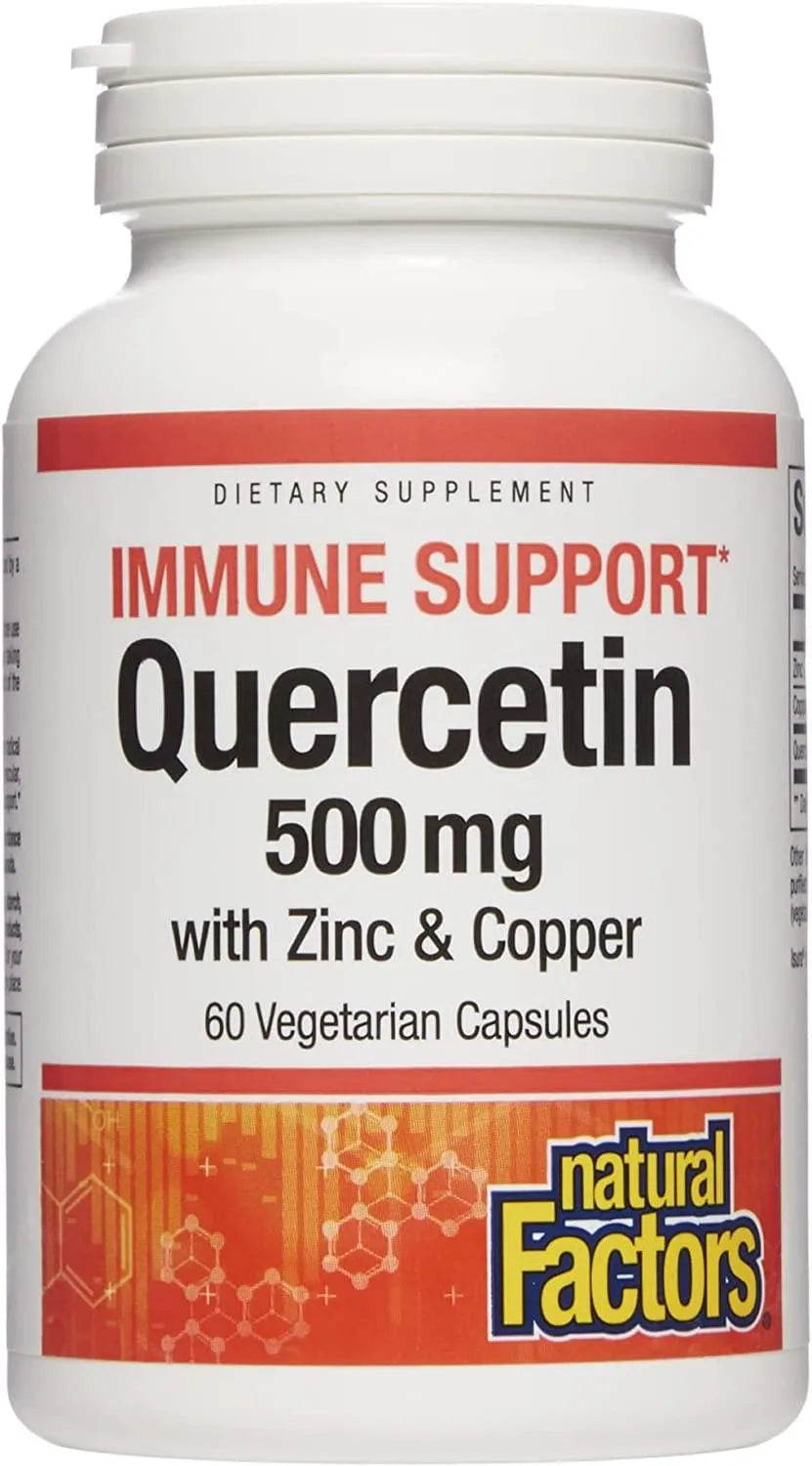 NATURAL FACTORS - Natural Factors Quercetin 500Mg. with Zinc and Copper 60 Capsulas - The Red Vitamin MX - Suplementos Alimenticios - {{ shop.shopifyCountryName }}