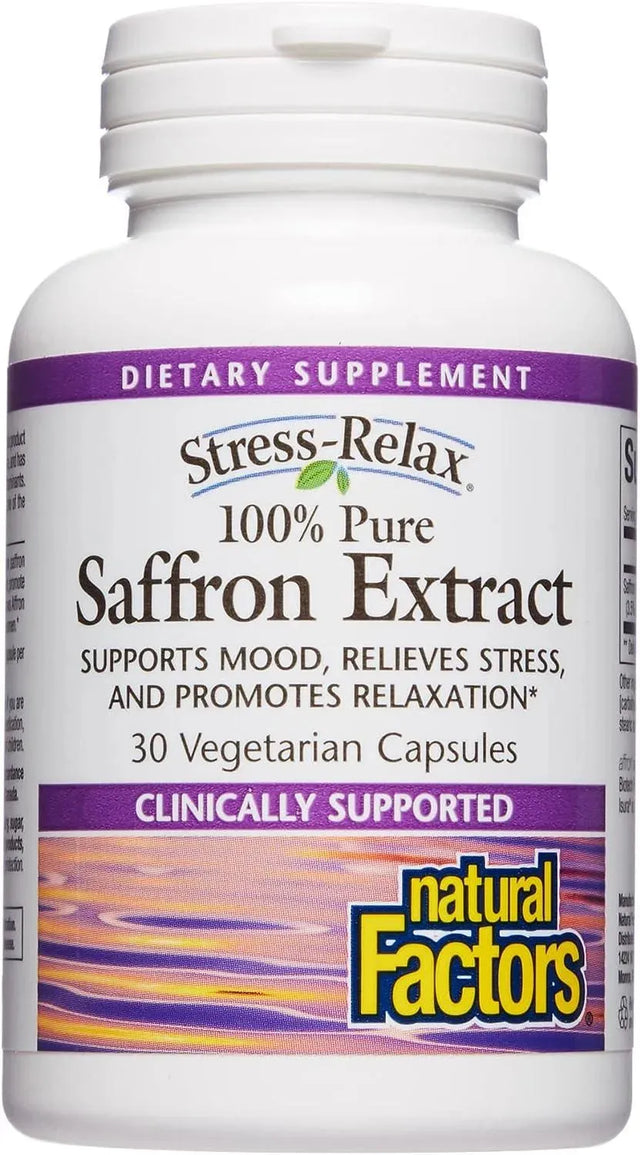 NATURAL FACTORS - Natural Factors Stress-Relax Affron Saffron Extract 28Mg. 30 Capsulas - The Red Vitamin MX - Suplementos Alimenticios - {{ shop.shopifyCountryName }}