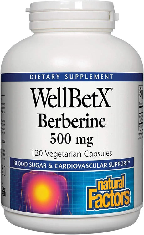 NATURAL FACTORS - Natural Factors WellBetX Berberine 500Mg. 120 Capsulas - The Red Vitamin MX - Suplementos Alimenticios - {{ shop.shopifyCountryName }}