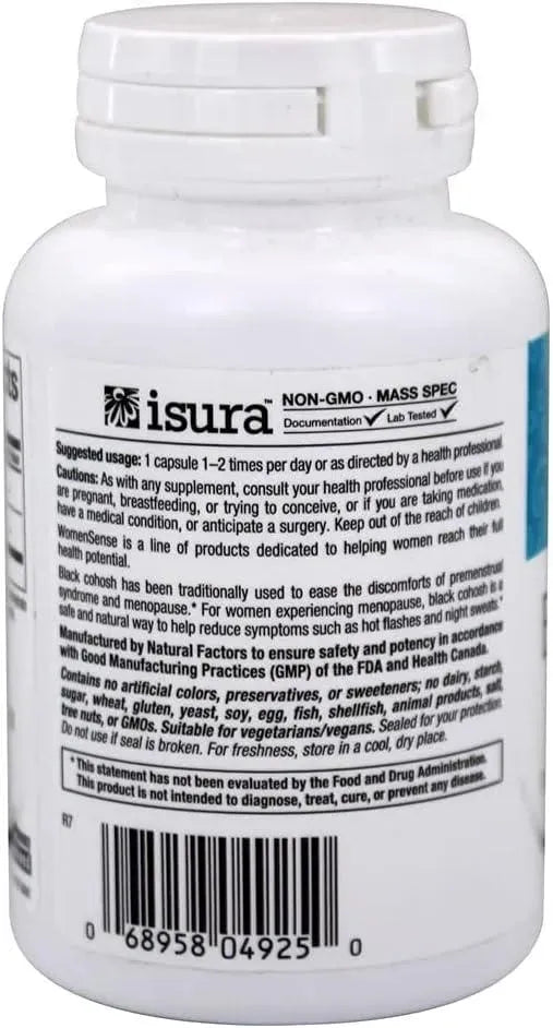 NATURAL FACTORS - Natural Factors WomenSense Women's Black Cohosh Extract 40Mg. 90 Capsulas - The Red Vitamin MX - Suplementos Alimenticios - {{ shop.shopifyCountryName }}