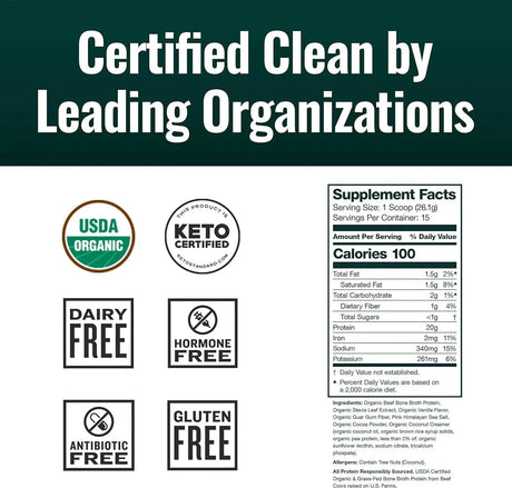 NATURAL FORCE - Natural Force Chocolate Organic Bone Broth Protein Powder 392Gr. - The Red Vitamin MX - Suplementos Alimenticios - {{ shop.shopifyCountryName }}