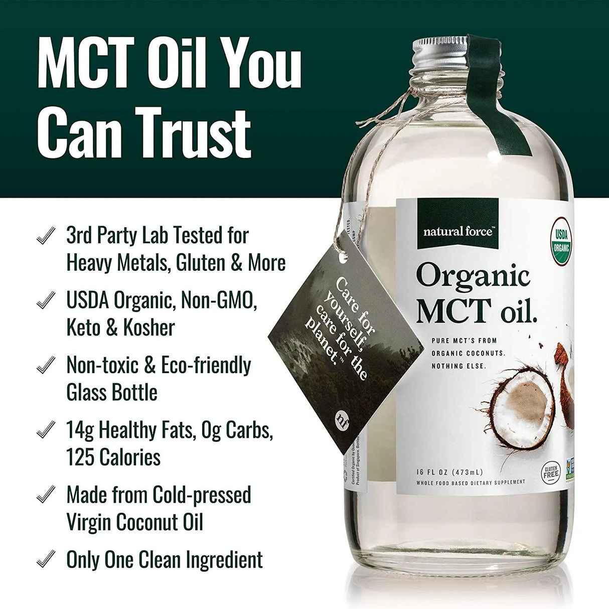 NATURAL FORCE - Natural Force Organic MCT Oil 473Ml. - The Red Vitamin MX - Suplementos Alimenticios - {{ shop.shopifyCountryName }}