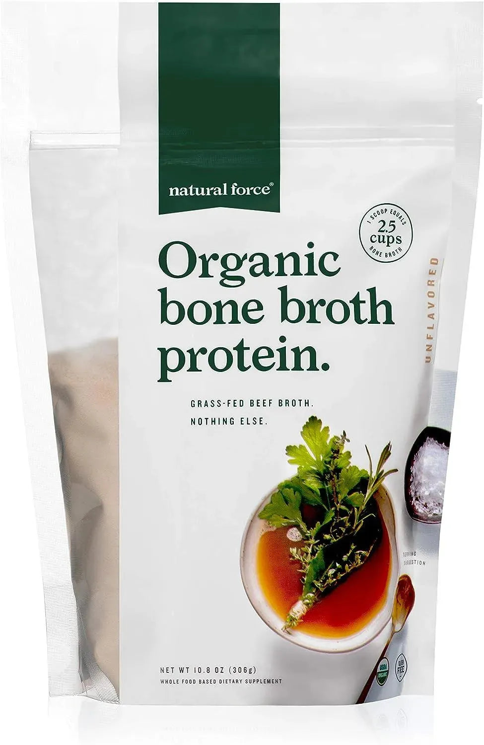NATURAL FORCE - Natural Force Pure Organic Bone Broth Protein Powder 306Gr. - The Red Vitamin MX - Suplementos Alimenticios - {{ shop.shopifyCountryName }}
