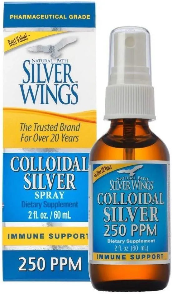 NATURAL PATH SILVER WINGS - Natural Path Silver Wings Colloidal Silver 250 PPM Spray Top 60Ml. - The Red Vitamin MX - Suplementos Alimenticios - {{ shop.shopifyCountryName }}