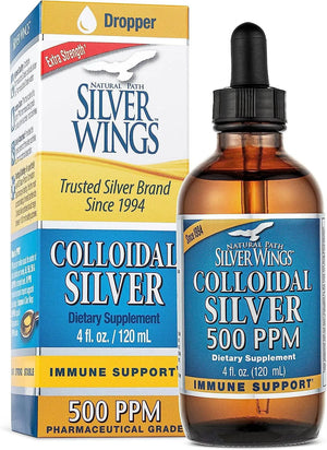 NATURAL PATH SILVER WINGS - Natural Path Silver Wings Colloidal Silver 500 PPM 120Ml. - The Red Vitamin MX - Suplementos Alimenticios - {{ shop.shopifyCountryName }}