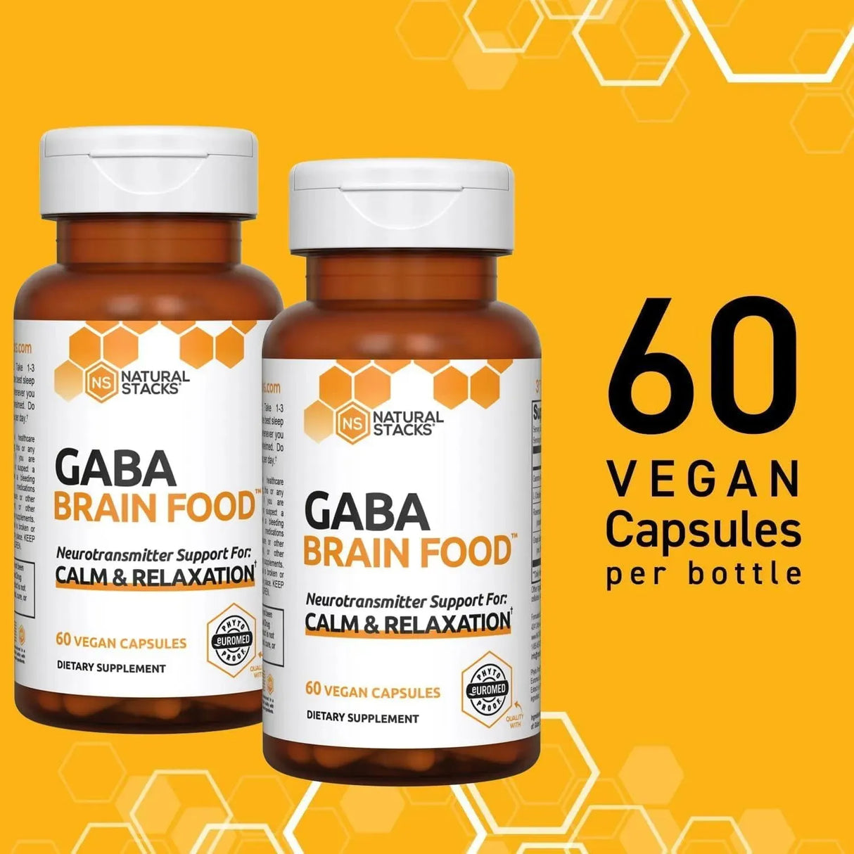 NATURAL STACKS - NATURAL STACKS GABA Supplement w/L-Citrulline & Grape Seed Extract 60 Capsulas 2 Pack - The Red Vitamin MX - Suplementos Alimenticios - {{ shop.shopifyCountryName }}