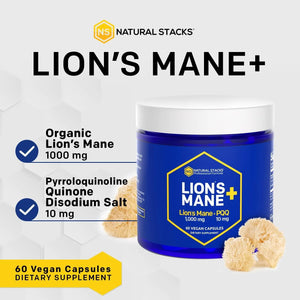 NATURAL STACKS - NATURAL STACKS Lions Mane Supplement 60 Capsulas - The Red Vitamin MX - Suplementos Alimenticios - {{ shop.shopifyCountryName }}