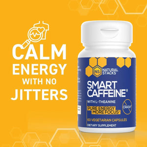 NATURAL STACKS - Natural Stacks Smart Caffeine with L-Theanine 60 Capsulas - The Red Vitamin MX - Suplementos Alimenticios - {{ shop.shopifyCountryName }}