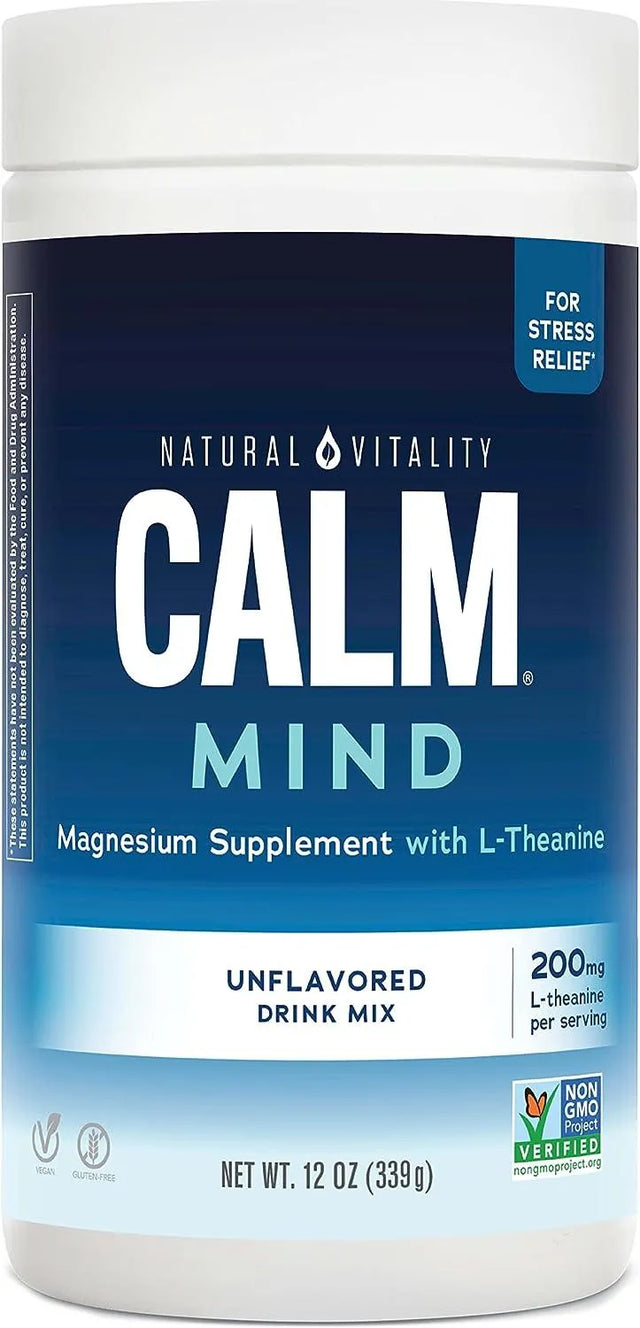 NATURAL VITALITY - Natural Vitality Calm Mind Magnesium Citrate + L-Theanine Powder 339Gr. - The Red Vitamin MX - Suplementos Alimenticios - {{ shop.shopifyCountryName }}