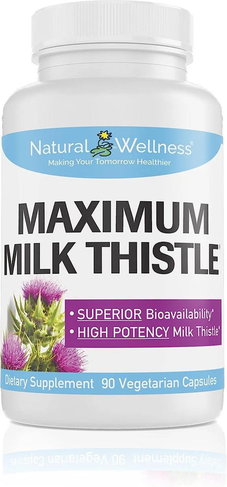 NATURAL WELLNESS - Natural Wellness Maximum Milk Thistle 240Mg. 90 Capsulas - The Red Vitamin MX - Suplementos Alimenticios - {{ shop.shopifyCountryName }}