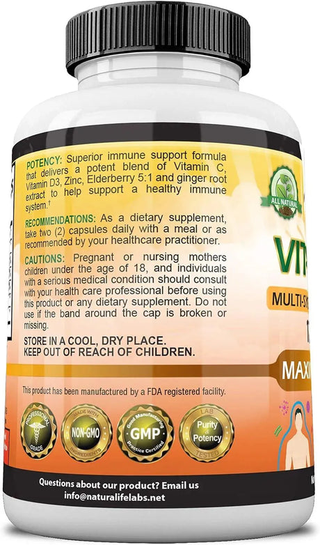 NATURALIFE LABS - NaturaLife Labs A Higher Standard Vitamin C 1,700Mg. 100 Capsulas - The Red Vitamin MX - Suplementos Alimenticios - {{ shop.shopifyCountryName }}