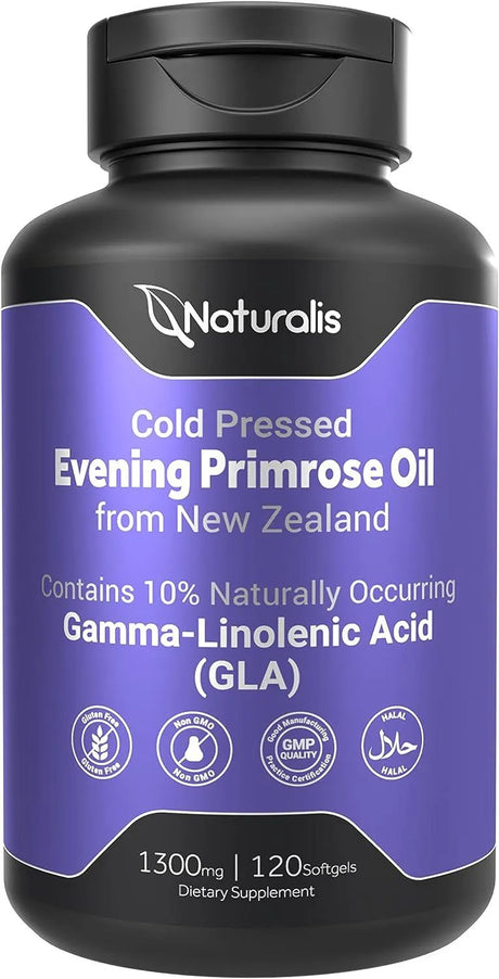 NATURALIS - Naturalis Evening Primrose Oil 1300Mg. 120 Capsulas Blandas - The Red Vitamin MX - Suplementos Alimenticios - {{ shop.shopifyCountryName }}