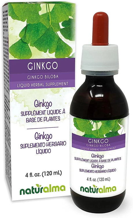 NATURALMA - Naturalma Ginkgo biloba Leaf Alcohol-Free Tincture 120Ml. - The Red Vitamin MX - Suplementos Alimenticios - {{ shop.shopifyCountryName }}