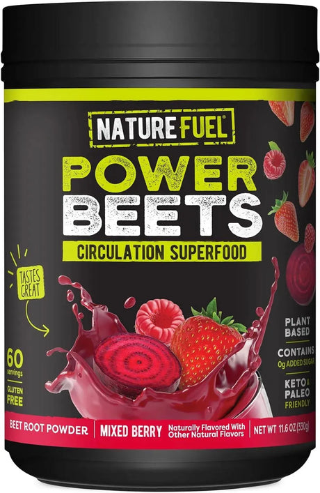 NATURE FUEL - Nature Fuel Power Beets Powder 330Gr. - The Red Vitamin MX - Suplementos Alimenticios - {{ shop.shopifyCountryName }}