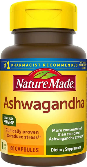 NATURE MADE - Nature Made Ashwagandha 125Mg. 60 Capsulas - The Red Vitamin MX - Suplementos Alimenticios - {{ shop.shopifyCountryName }}