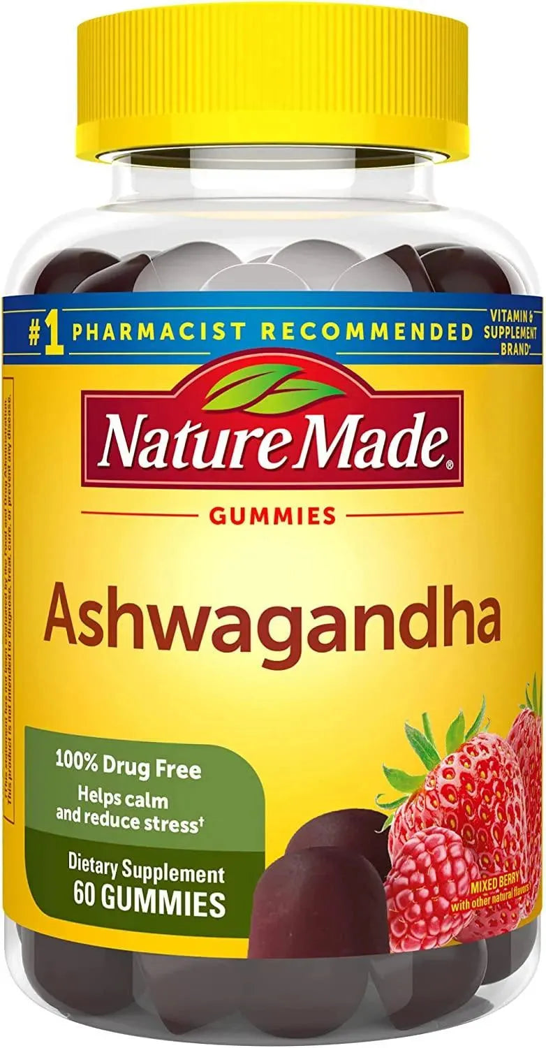 NATURE MADE - Nature Made Ashwagandha 60 Gomitas - The Red Vitamin MX - Suplementos Alimenticios - {{ shop.shopifyCountryName }}