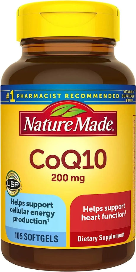 NATURE MADE - Nature Made CoQ10 200Mg. 105 Capsulas Blandas - The Red Vitamin MX - Suplementos Alimenticios - {{ shop.shopifyCountryName }}