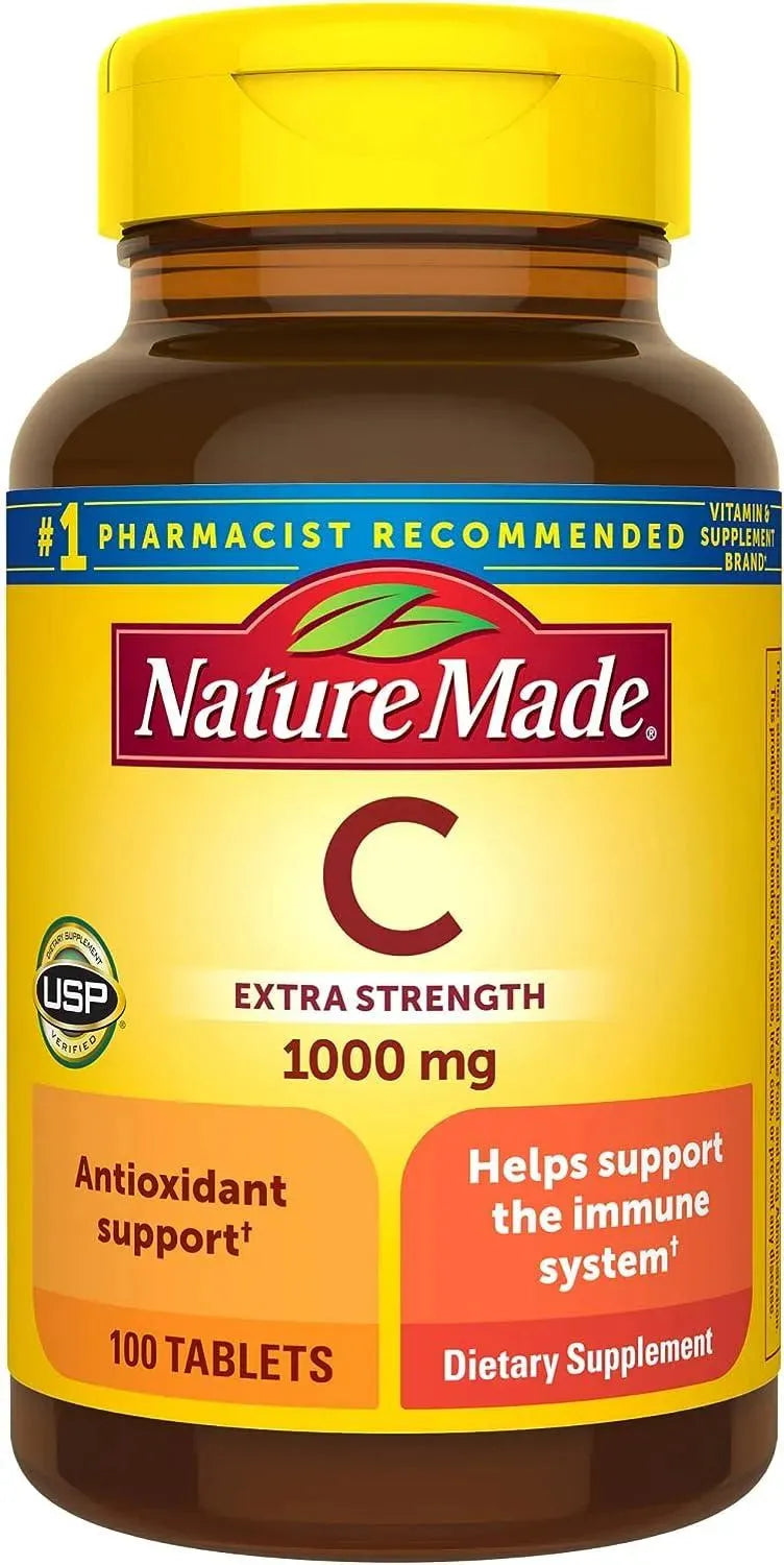 NATURE MADE - Nature Made Extra Strength Vitamin C 1000Mg. 100 Tabletas - The Red Vitamin MX - Suplementos Alimenticios - {{ shop.shopifyCountryName }}