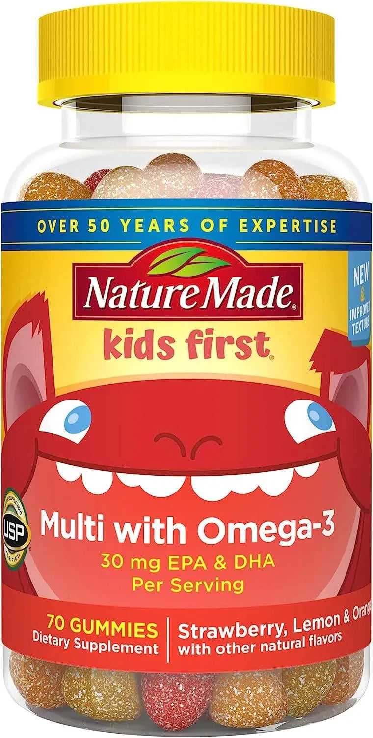 NATURE MADE - Nature Made First Multivitamin with Omega-3 70 Gomitas - The Red Vitamin MX - Suplementos Alimenticios - {{ shop.shopifyCountryName }}