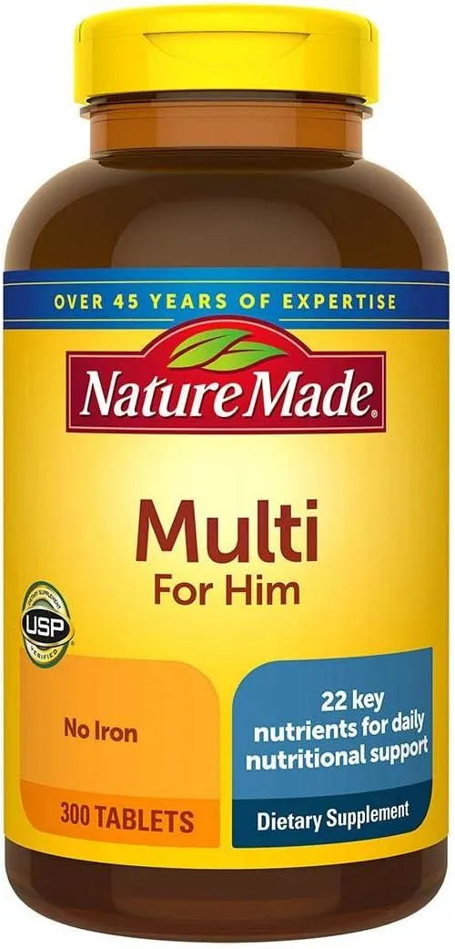 NATURE MADE - Nature Made Multi for Him 300 Tabletas - The Red Vitamin MX - Suplementos Alimenticios - {{ shop.shopifyCountryName }}