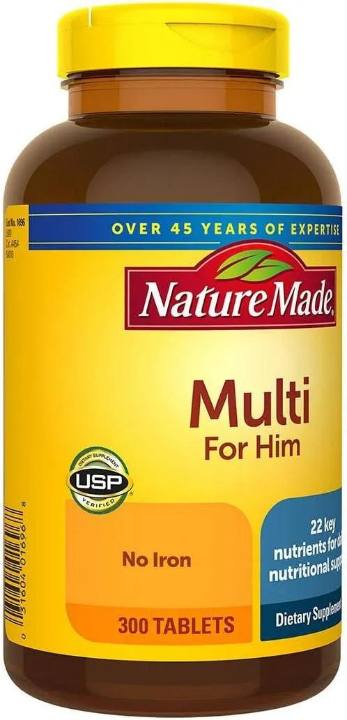 NATURE MADE - Nature Made Multi for Him 300 Tabletas - The Red Vitamin MX - Suplementos Alimenticios - {{ shop.shopifyCountryName }}