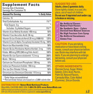 NATURE MADE - Nature Made Multivitamin For Her 150 Gomitas - The Red Vitamin MX - Suplementos Alimenticios - {{ shop.shopifyCountryName }}