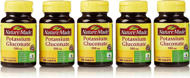 NATURE MADE - Nature Made Potassium Gluconate 550Mg. 100 Tabletas 5 Pack - The Red Vitamin MX - Suplementos Alimenticios - {{ shop.shopifyCountryName }}