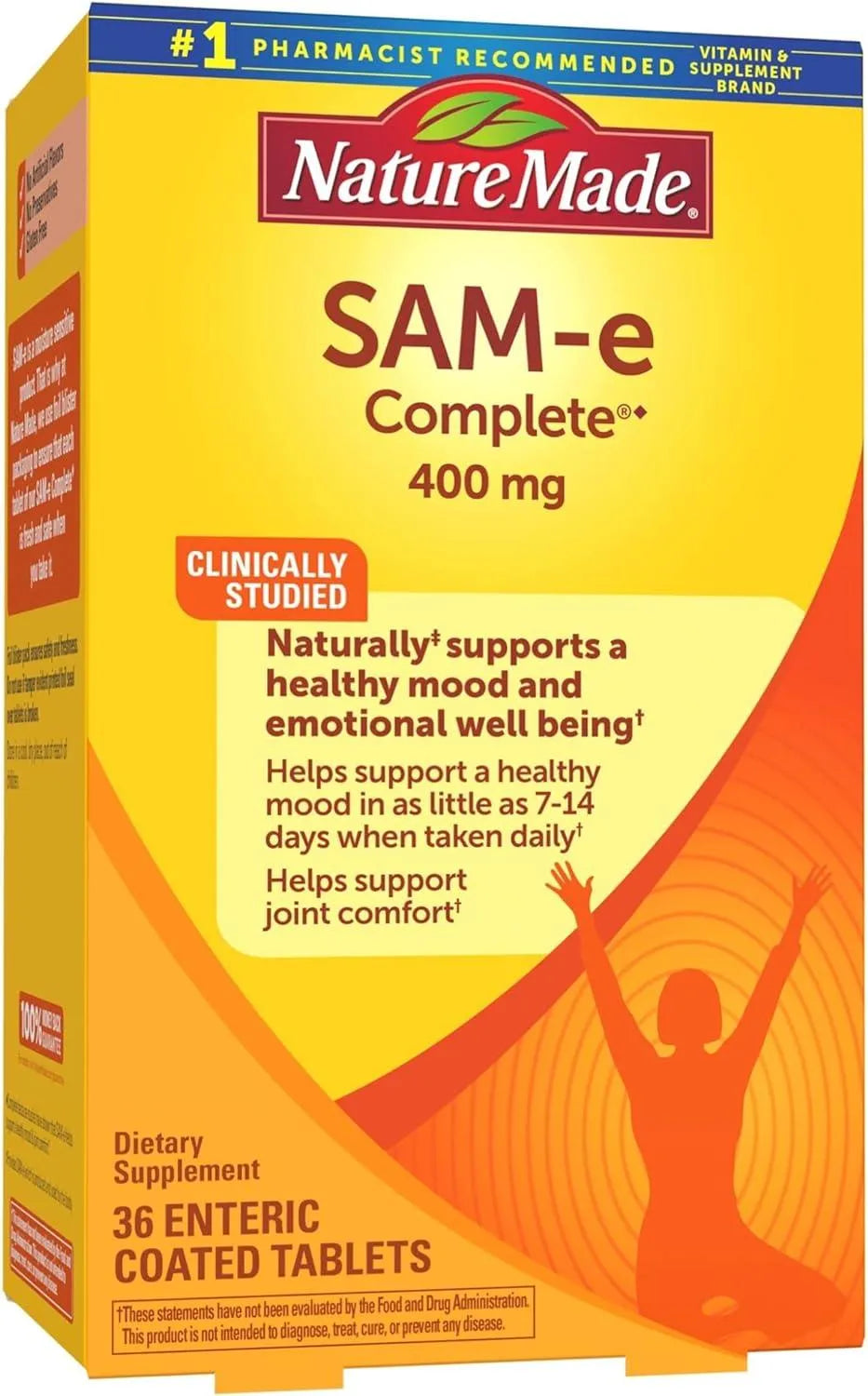 NATURE MADE - Nature Made SAM-e Complete 400Mg. 36 Tabletas - The Red Vitamin MX - Suplementos Alimenticios - {{ shop.shopifyCountryName }}