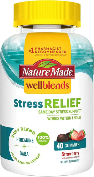 NATURE MADE - Nature Made Stress Relief Gummies L theanine 200Mg. 40 Gomitas - The Red Vitamin MX - Suplementos Alimenticios - {{ shop.shopifyCountryName }}