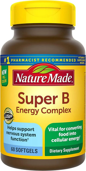 NATURE MADE - Nature Made Super B Energy Complex 60 Capsulas Blandas - The Red Vitamin MX - Suplementos Alimenticios - {{ shop.shopifyCountryName }}