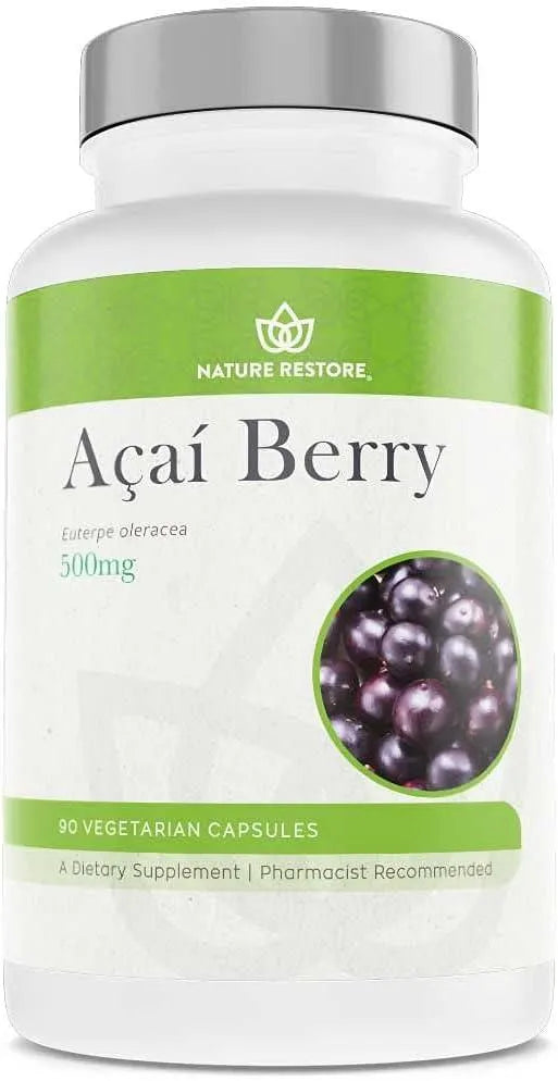 NATURE RESTORE - Nature Restore Organic Acai Berry 90 Capsulas - The Red Vitamin MX - Suplementos Alimenticios - {{ shop.shopifyCountryName }}