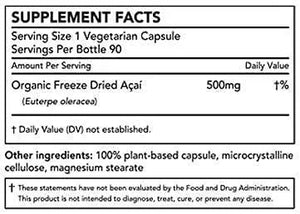 NATURE RESTORE - Nature Restore Organic Acai Berry 90 Capsulas - The Red Vitamin MX - Suplementos Alimenticios - {{ shop.shopifyCountryName }}