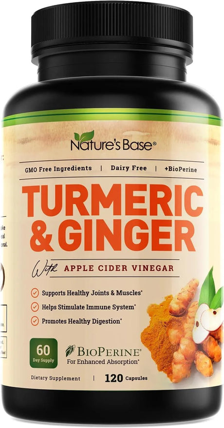 NATURE'S BASE - NATURE'S BASE Turmeric and Ginger 120 Capsulas - The Red Vitamin MX - Suplementos Alimenticios - {{ shop.shopifyCountryName }}