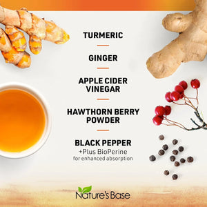 NATURE'S BASE - NATURE'S BASE Turmeric and Ginger 120 Capsulas - The Red Vitamin MX - Suplementos Alimenticios - {{ shop.shopifyCountryName }}