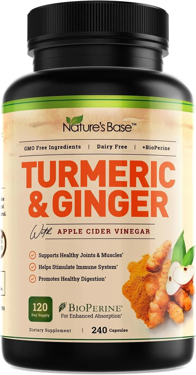 NATURE'S BASE - NATURE'S BASE Turmeric and Ginger 240 Capsulas - The Red Vitamin MX - Suplementos Alimenticios - {{ shop.shopifyCountryName }}