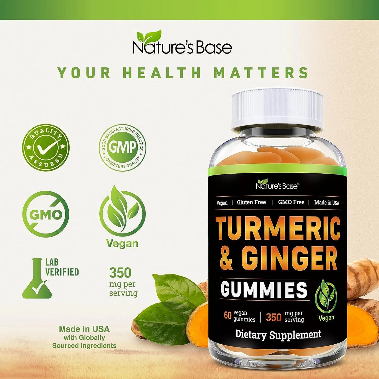 NATURE'S BASE - NATURE'S BASE Turmeric Gummies with Ginger 60 Gomitas - The Red Vitamin MX - Suplementos Alimenticios - {{ shop.shopifyCountryName }}