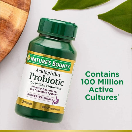 NATURE'S BOUNTY - Nature's Bounty Acidophilus Probiotic 120 Tabletas - The Red Vitamin MX - Suplementos Alimenticios - {{ shop.shopifyCountryName }}