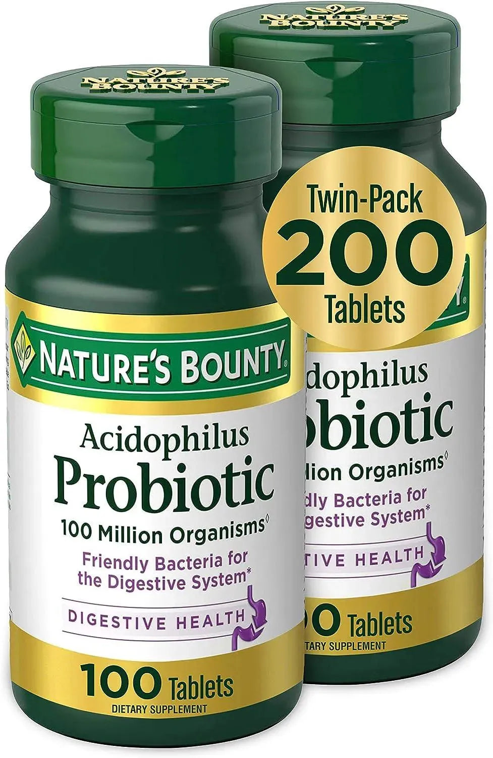 NATURE'S BOUNTY - Nature's Bounty Acidophilus Probiotic 200 Tabletas - The Red Vitamin MX - Suplementos Alimenticios - {{ shop.shopifyCountryName }}