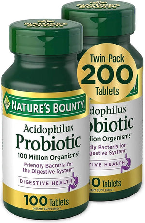 NATURE'S BOUNTY - Nature's Bounty Acidophilus Probiotic 200 Tabletas - The Red Vitamin MX - Suplementos Alimenticios - {{ shop.shopifyCountryName }}