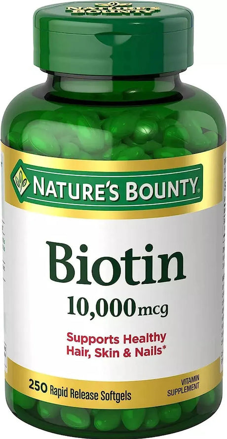 NATURE'S BOUNTY - Nature's Bounty Biotin 10,000 mcg 250 Capsulas Blandas - The Red Vitamin MX - Suplementos Alimenticios - {{ shop.shopifyCountryName }}