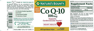 NATURE'S BOUNTY - Nature's Bounty CoQ10 100Mg. 45 Capsulas Blandas - The Red Vitamin MX - Suplementos Alimenticios - {{ shop.shopifyCountryName }}