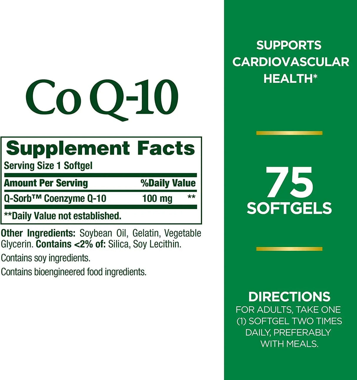 NATURE'S BOUNTY - Nature's Bounty CoQ10 100Mg. 75 Capsulas Blandas - The Red Vitamin MX - Suplementos Alimenticios - {{ shop.shopifyCountryName }}