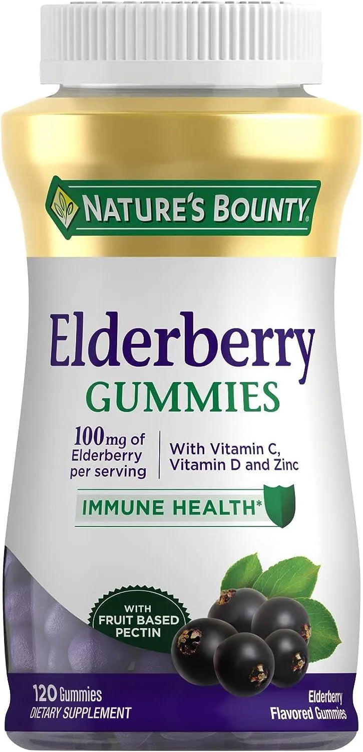 NATURE'S BOUNTY - Nature's Bounty Elderberry Gummies 120 Gomitas - The Red Vitamin MX - Suplementos Alimenticios - {{ shop.shopifyCountryName }}