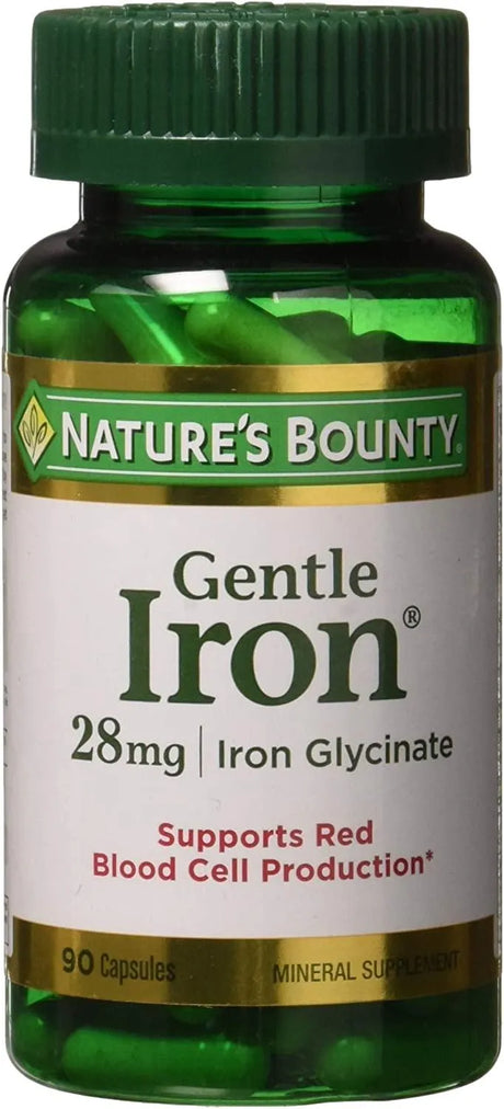 NATURE'S BOUNTY - Nature's Bounty Gentle Iron 28Mg. 90 Capsulas - The Red Vitamin MX - Suplementos Alimenticios - {{ shop.shopifyCountryName }}