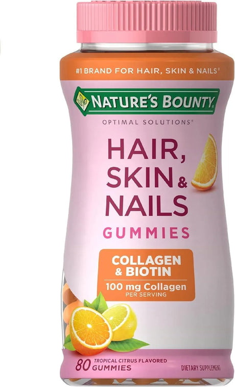 NATURE'S BOUNTY - Nature's Bounty Hair, Skin & Nails with Biotin and Collagen 80 Gomitas - The Red Vitamin MX - Suplementos Alimenticios - {{ shop.shopifyCountryName }}