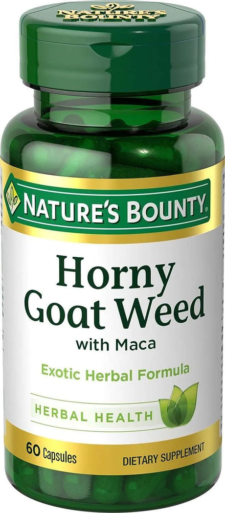 NATURE'S BOUNTY - Nature's Bounty Horny Goat Weed w/Maca 60 Capsulas - The Red Vitamin MX - Suplementos Alimenticios - {{ shop.shopifyCountryName }}