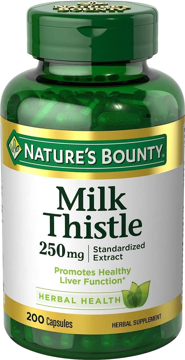 NATURE'S BOUNTY - Nature's Bounty Milk Thistle 250Mg. 200 Capsulas - The Red Vitamin MX - Suplementos Alimenticios - {{ shop.shopifyCountryName }}