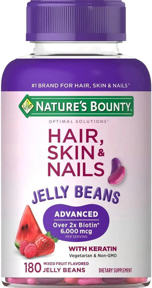 NATURE'S BOUNTY - Nature's Bounty Optimal Solutions Advanced Hair, Skin & Nails Jelly Beans 180 Jelly Beans - The Red Vitamin MX - Suplementos Alimenticios - {{ shop.shopifyCountryName }}